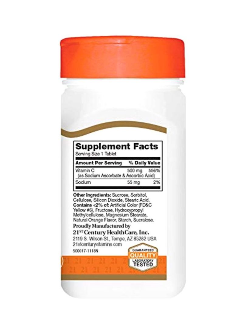 21st Century Chewable Vitamin C 500 mg Dietary Supplement - 110 Tablets - Image 4